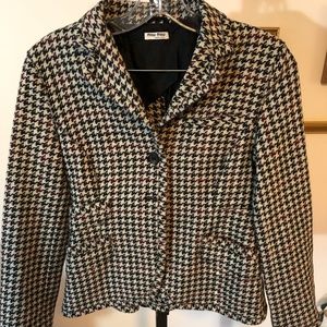 MIU MIU Houndstooth Blazer